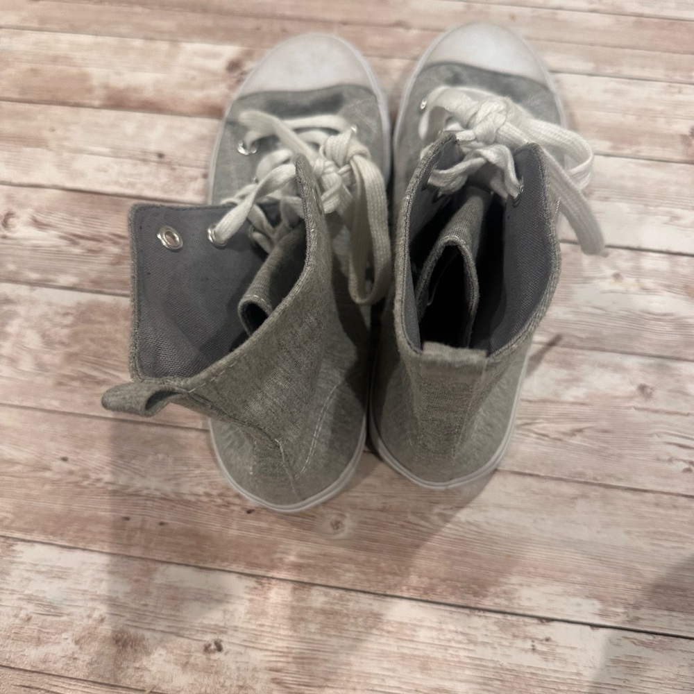 Women’s Gray High-Top Sneakers